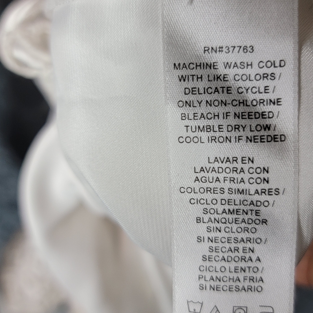 LAUNDRY by Shelli Segal Beautiful‎ White Lace T-back Dress Size 10. #341 - Picture 5 of 5